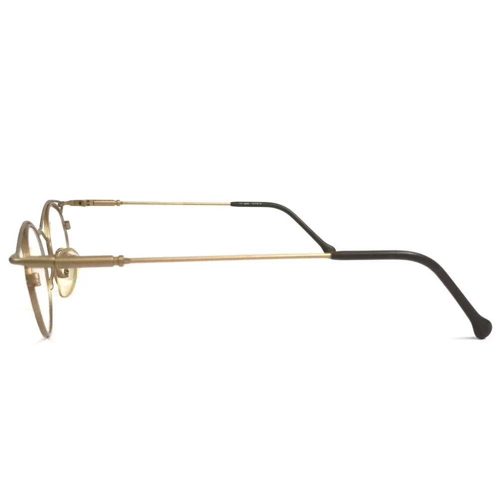 Vintage Opdo Eyeglasses Frames 1579-2 Matte Gold Round Modern MCM 45-19-135